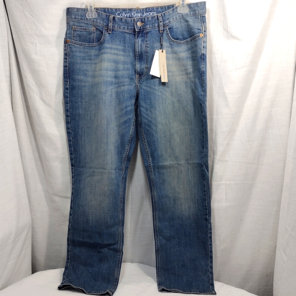 Calvin Klein Flatbush Tint Medium Wash Slim Straight Jeans